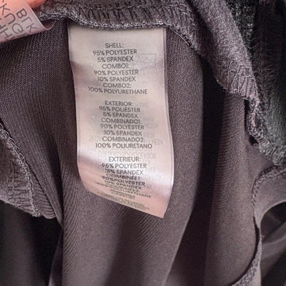 Calvin Klein Women's Black Long Sleeve Top with Faux Leather Details - Picture 3 of 7